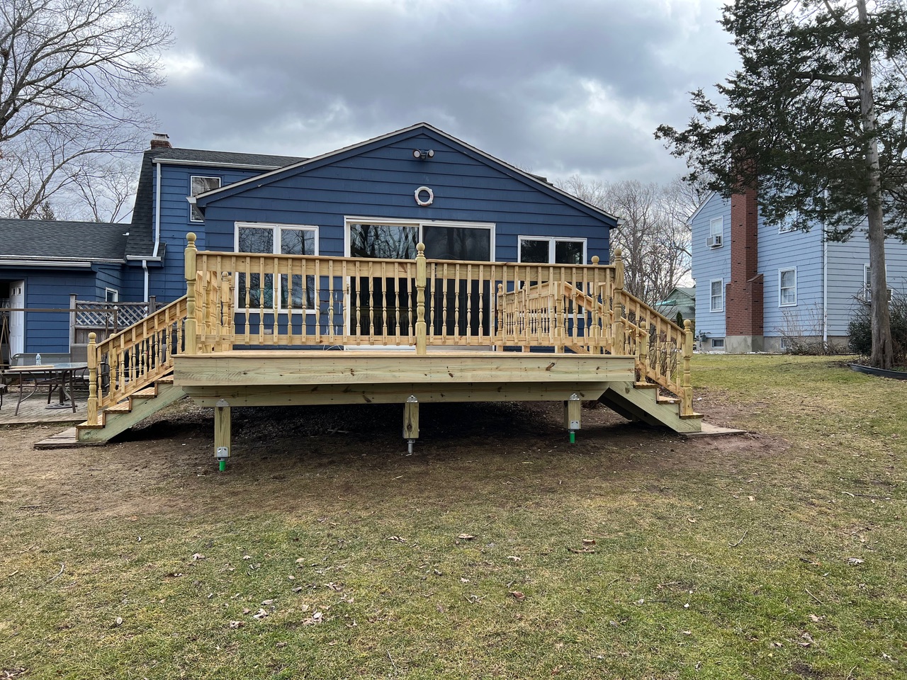 newly built deck